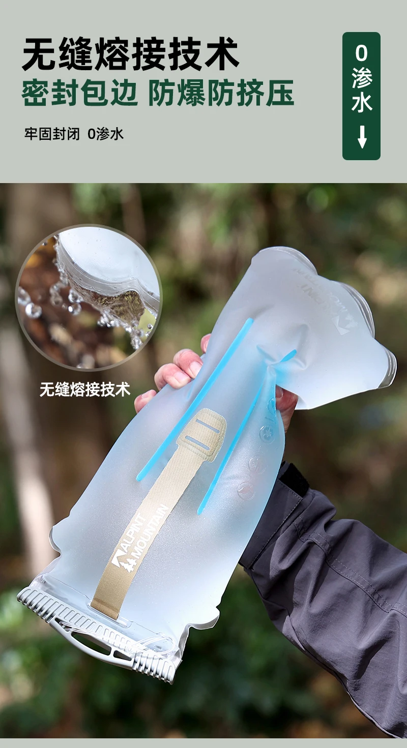 3L Hydration Bladder BPA-Free Leak Proof Durable Water Reservoir for Cycling,Hiking,Running,Climbing,Biking TPU Material High-Fl