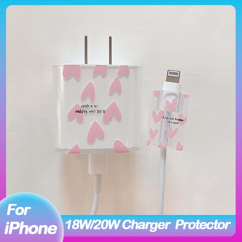 

Protection Case For Apple 18/20w Charger Protective Case Applicable To iPhone 14 13 12 11 Data Cable Head Bite Protector Shell