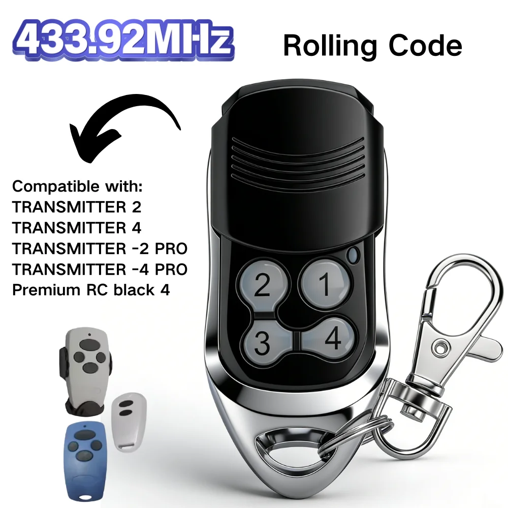 

433.92mhz Garage Door Remote Controller for Doorhan Electric Gate Control Rolling Code Gate Opening System TRANSMITTER4 Access