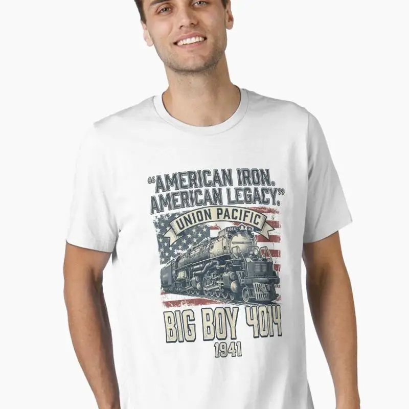 American Iron American Legacy Union Pacific Big Boy 4014 1941 Steam Locomotive Train Railfan Essential T-Shirt