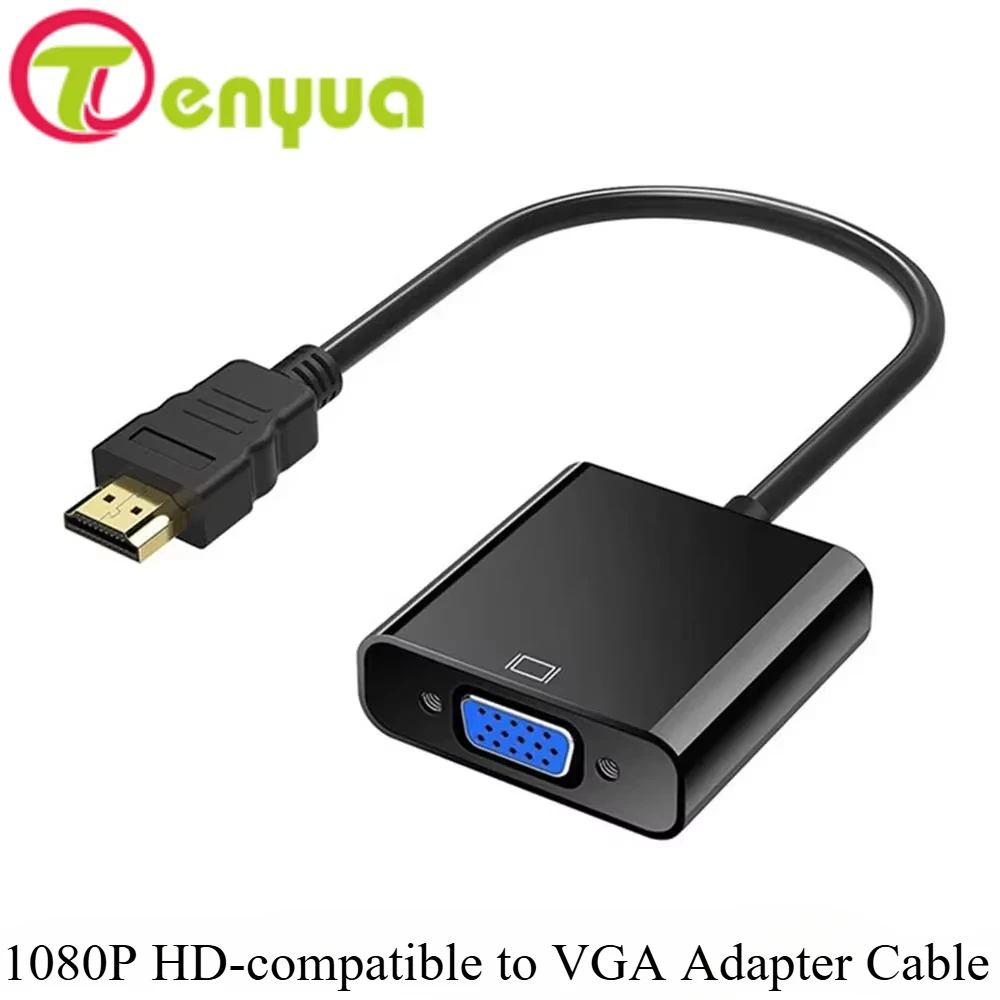 1080P HD-compatible to VGA Adapter Digital to Analog Converter Cable For Xbox PS4 PC Laptop TV Box to Projector Displayer HDTV