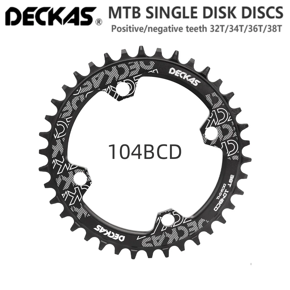 

Deckas 104BCD Round Narrow Wide Chainring MTB Mountain Bike Bicycle 104BCD 32T 34T 36T 38T Crankset Tooth Plate Parts 104 BCD