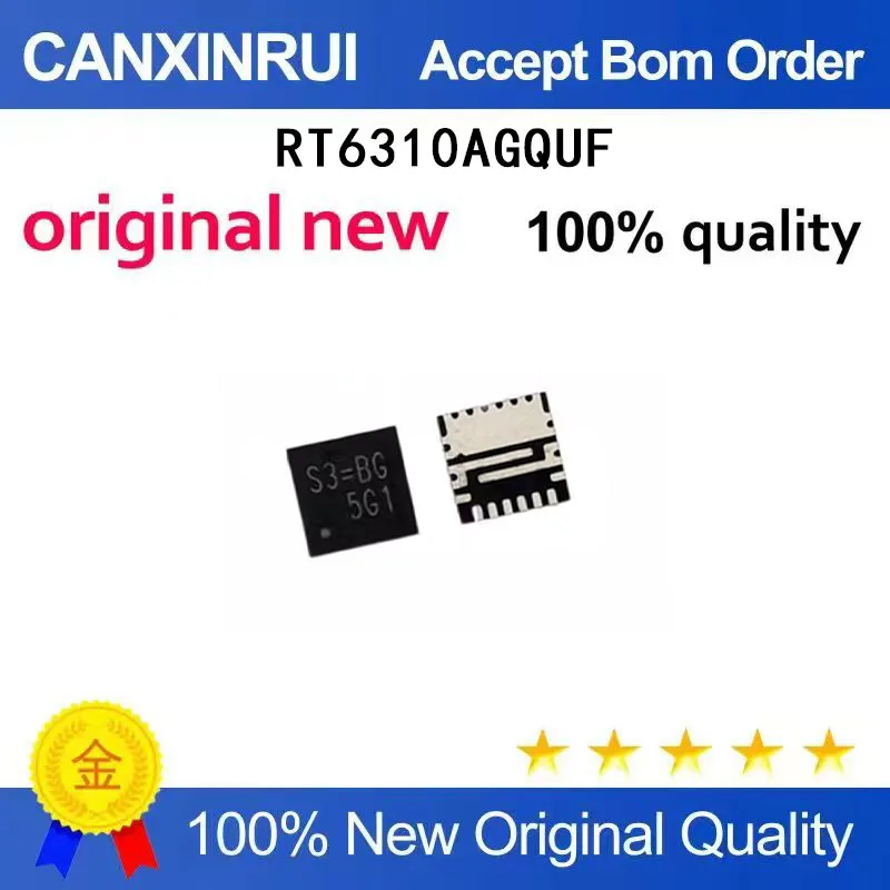 

（5-100 pieces）RT6310AGQUF RT6310BGQUF RT6310CGQUF S2= S3= S4= QFN-23