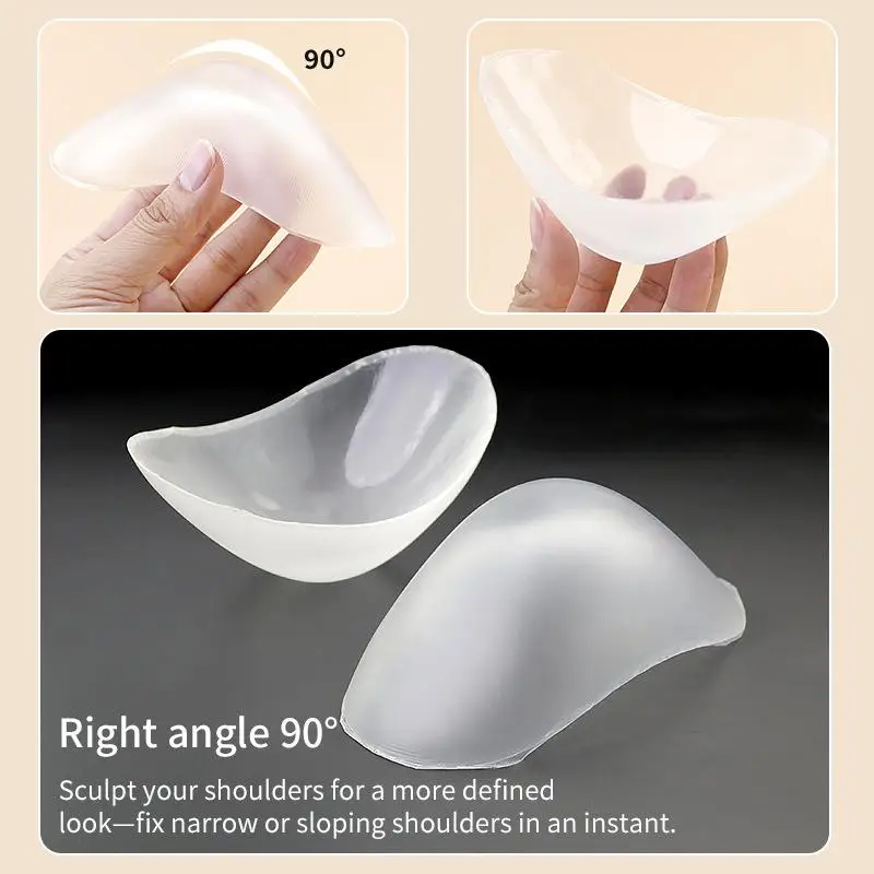 Right Angle Silicone Shoulder Pads Thickened Enhanced Comfort Eight Point Five Millimeter for Clothing Use