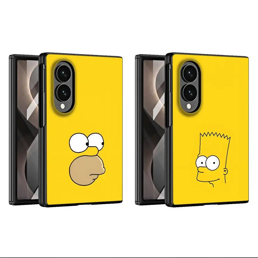 Phone Shell Case for Samsung Galaxy Z Fold8 Wide ZFold Wide ZFold8 Z Fold 8 The Simpsons Funny Homer Bart