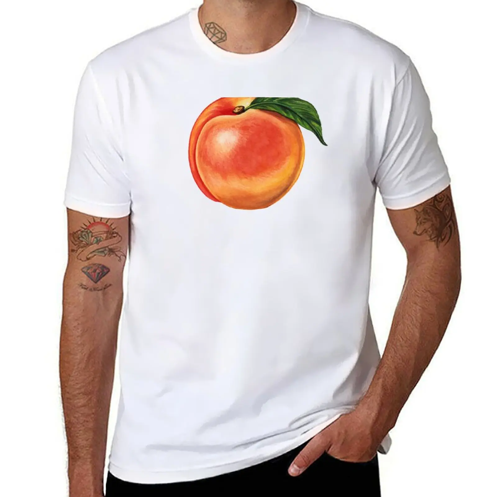 

Peach Pattern T-Shirt man t shirt graphic man t shirts cotton