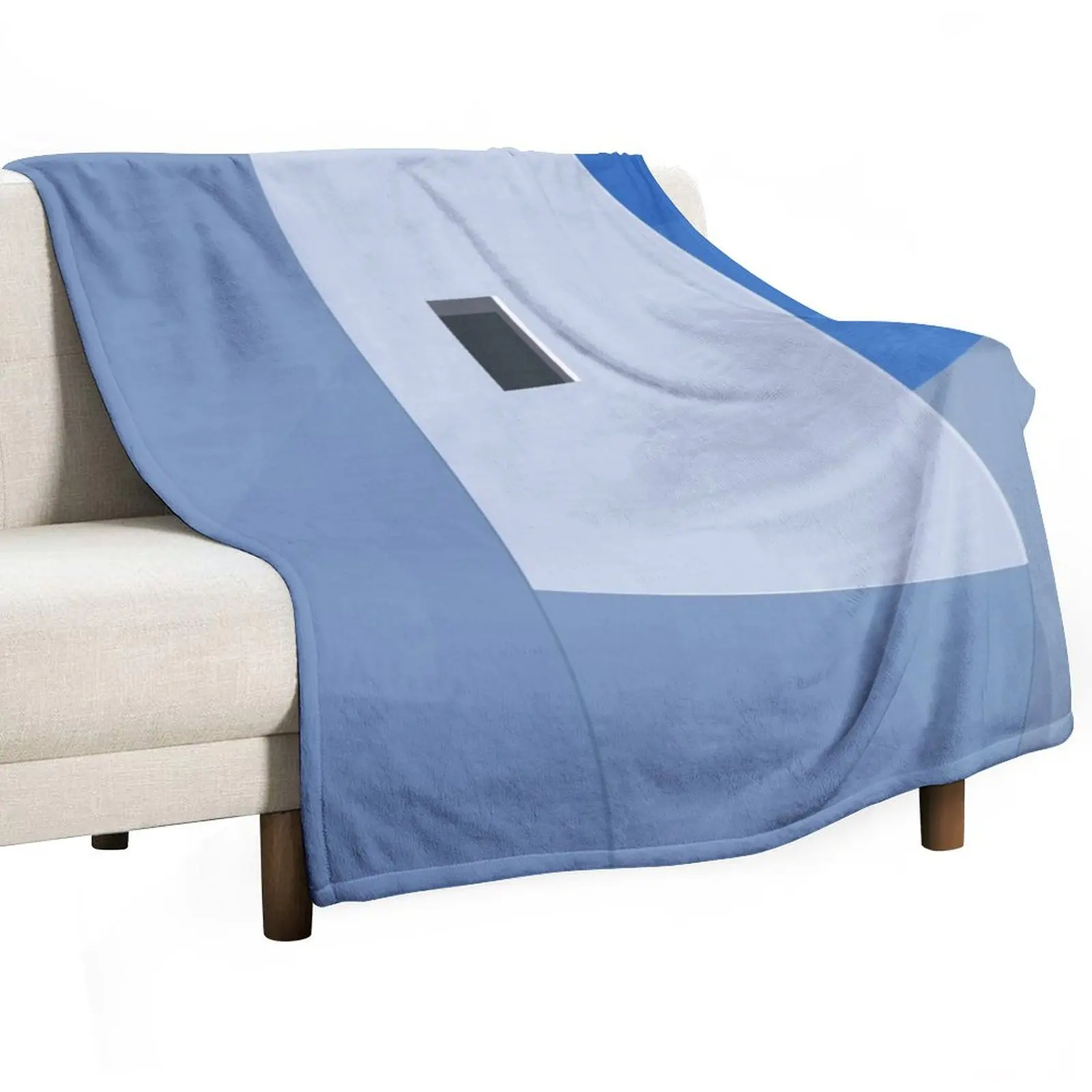 Postcard in blue Throw Blanket blankets ands Sofa bed plaid Blankets