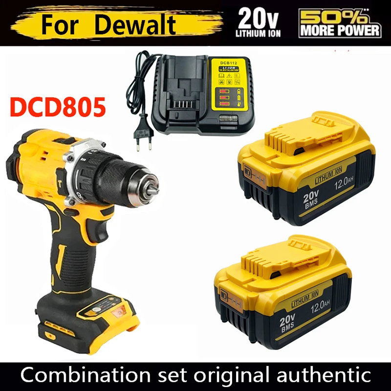 For DeWALT 3Ah 6Ah 8Ah12Ah Rechargeable Lithium‑Ion Replacement Battery Compatible With Dewalt 20V Power Tools Fit DCB200 DCB206