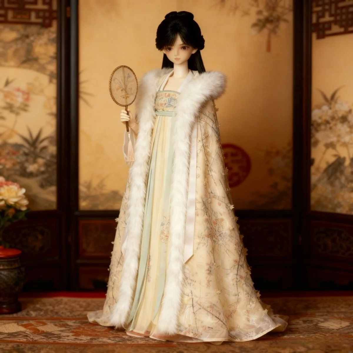 Roupas de boneca 1/3 1/4 1/6 conjunto de capa de vestido de boneca BJD, lindo estilo antigo roupas femininas com frete grátis