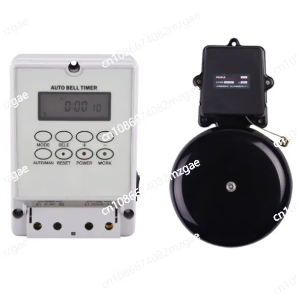 Auto bell ring timer controller school bell 220V with ring bell ,80 times one day,10 inch ,12 inch