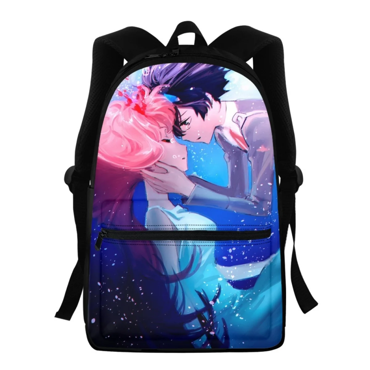 FORUDESIGNS Darling In The Franxx plecaki uczeń torby na książki podwójny pasek na ramię Zipper tornistry przenośny plecak