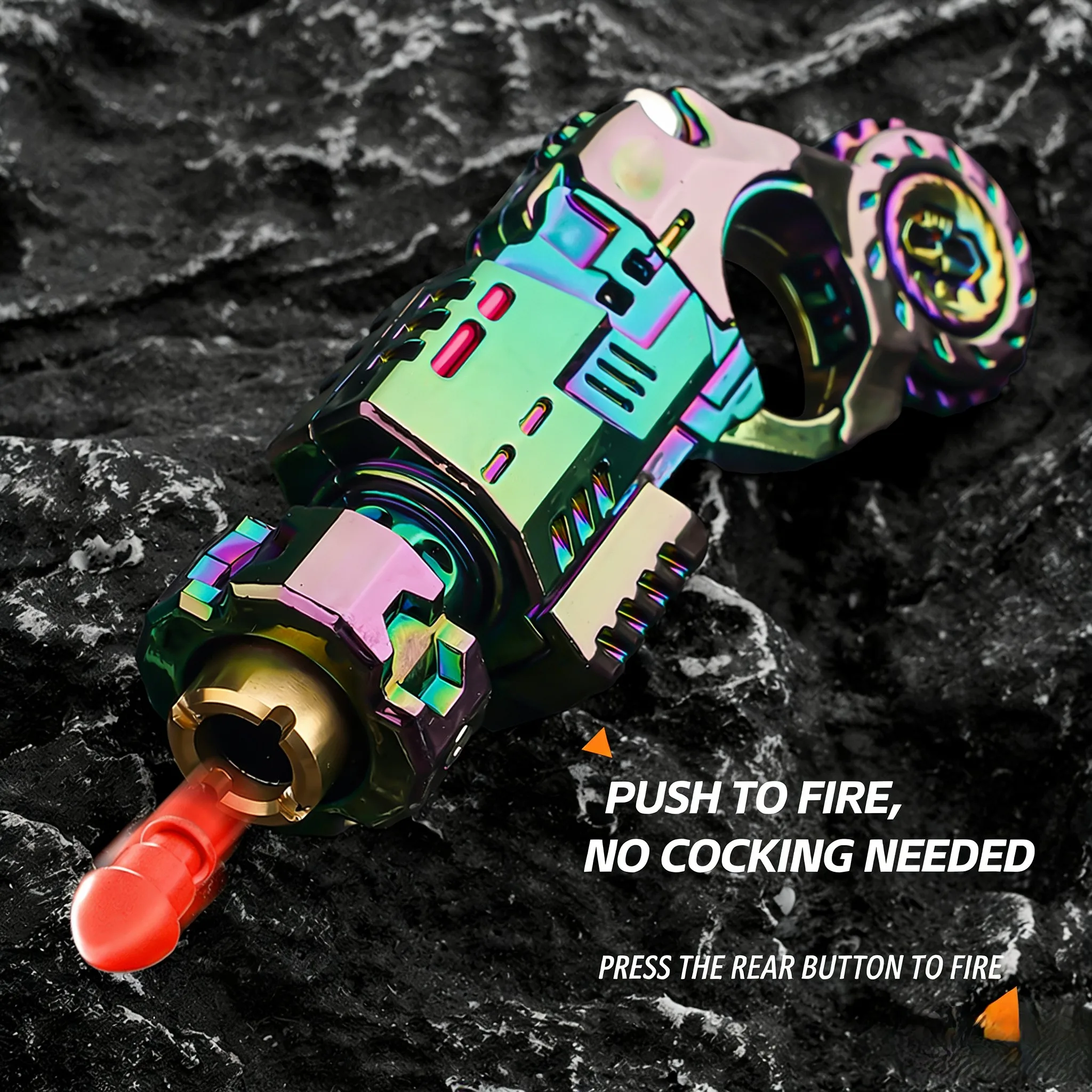 Zestaw zabawek: katapulta z metalową obudową, pistolet, zabawka do strzelania, zabawka sensoryczna, redukująca stres, małe narzędzie, prezent dla chłopca