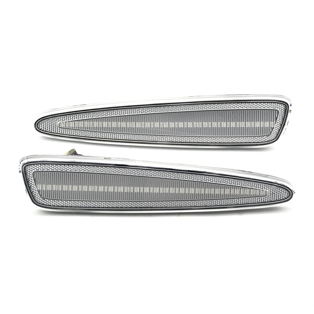 

Полностью светодиодный боковой габаритный фонарь, передний и задний янтарно-красный, автоматический указатель поворота, 12 В, подходит для Chevrolet Chevy Corvette C6 2005-2013