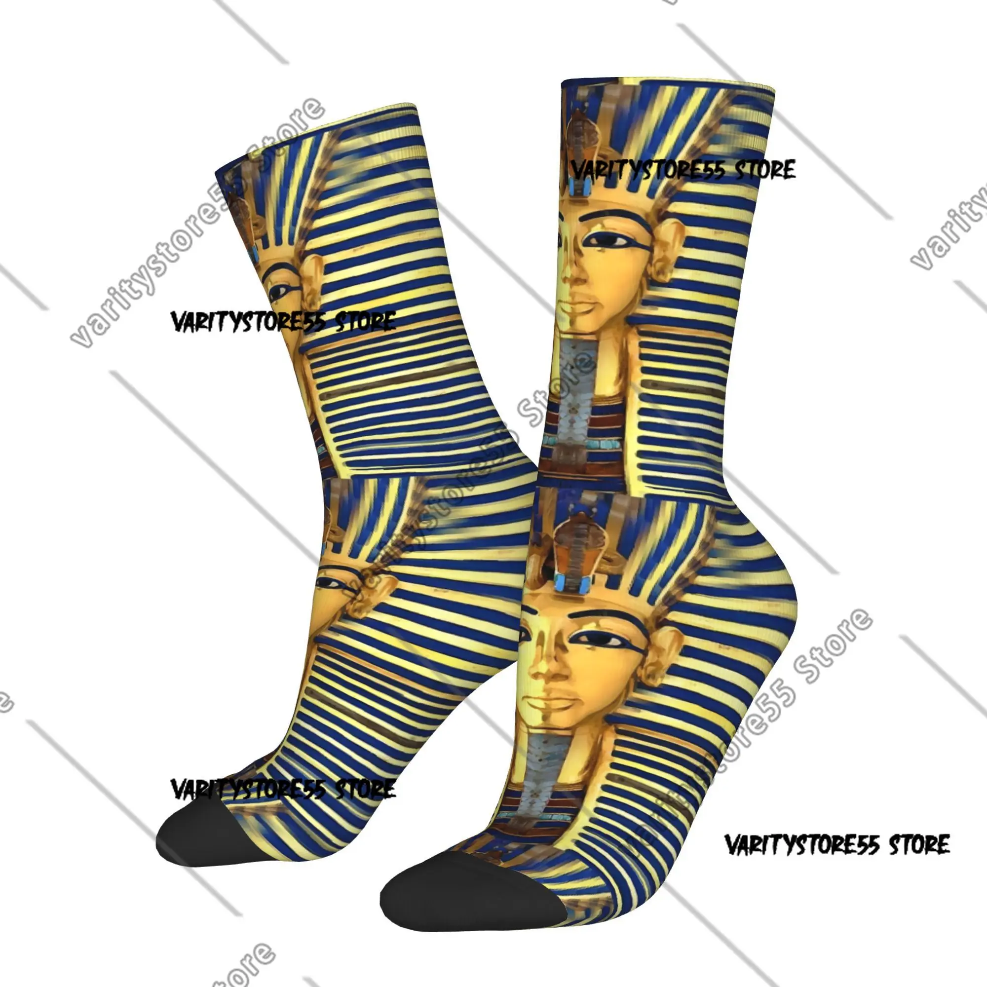 Murales de pirámide egipcia, calcetines de ciclismo antiguos de faraón para hombres, novedad de humedad, calcetines deportivos para todas las estaciones