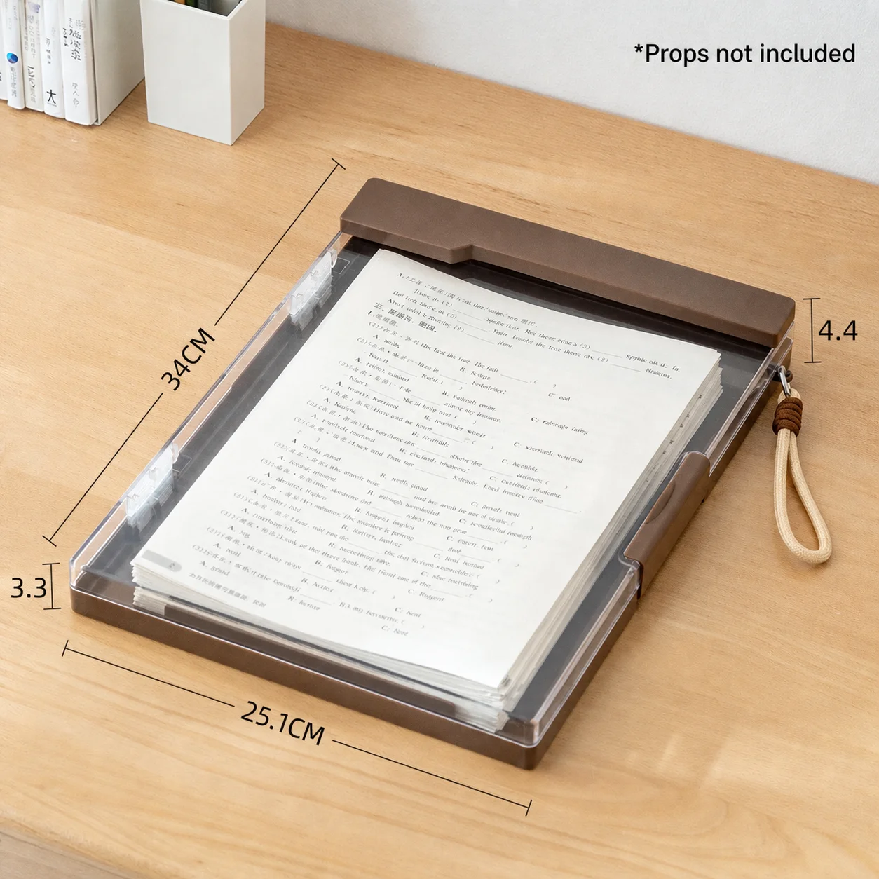

A4 2-in-1 Clipboard With Storage Box, Thick Plastic Writing Clip Folder for Office School Document Paper Organization