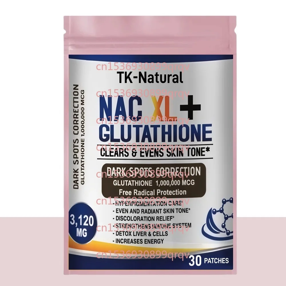 

30 трансдермальных пластырей с N-ацетил-L-цистеином (NAC) и глутатионом для поддержки иммунной функции и улучшения здоровья кожи