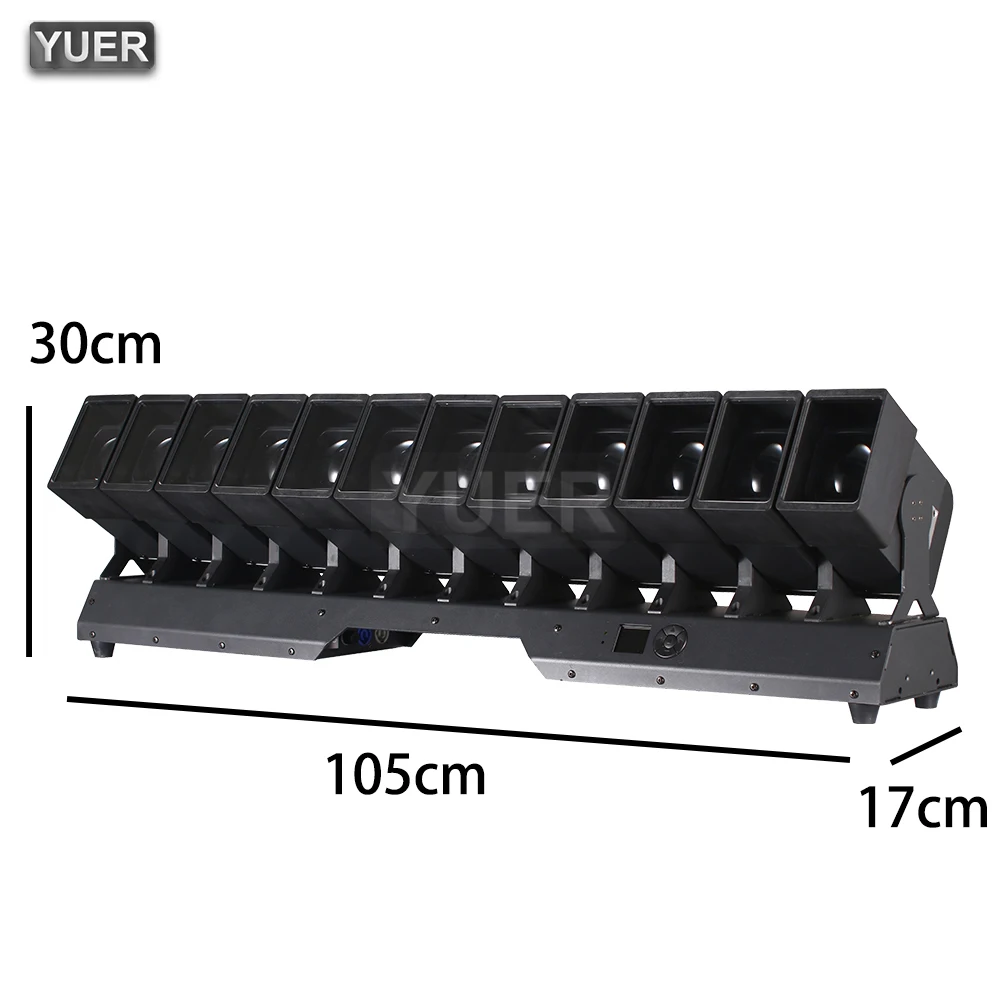 12x60W LED RGBW Swinging Rotating Moving Head Beam Wash Pixel Zoom Matrix DJ Disco  Stage Concert Bar Light Live Show DMX512