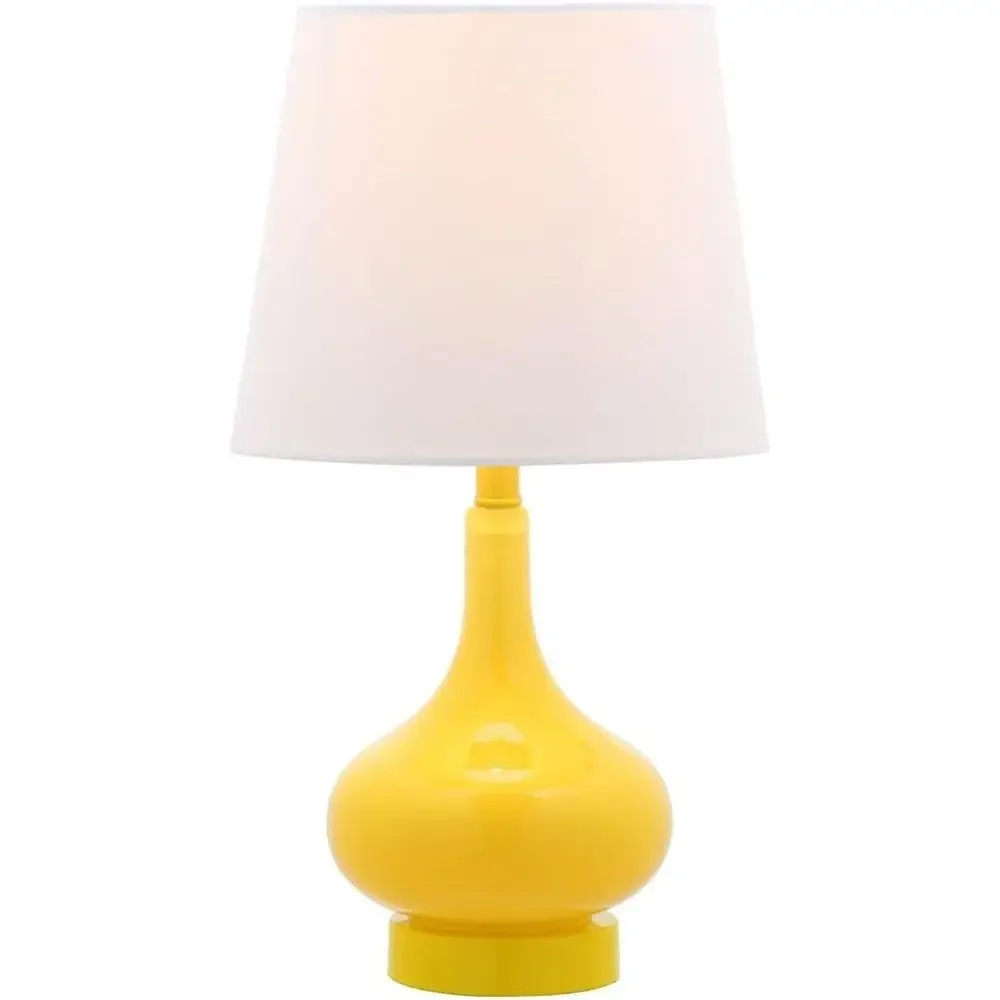 Yellow Gourd 18-inch LED Table Lamp for Bedroom, Living Room, Home Office, Desk, Nightstand (Bulb Included)