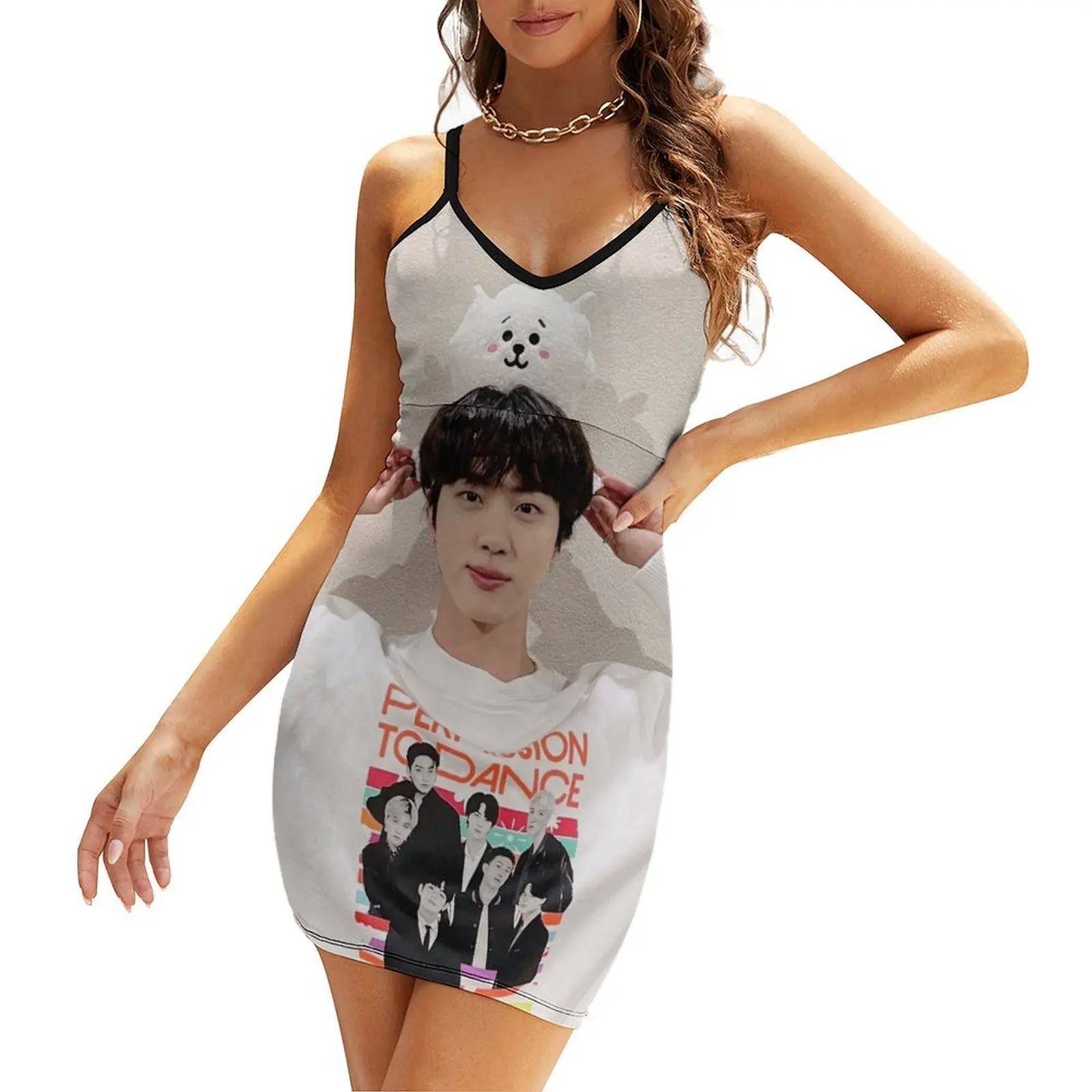 

Jin Sling Dress Clothing female women's summer dresses 2025 women's elegant loose dresses