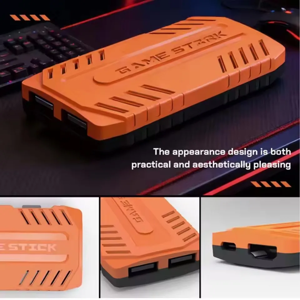 Reebolnic U36 Game Stick 128G 50,000+Games مثبتة 4K HD مخرج ريترو لعبة فيديو وحدة تحكم ثلاثية الأبعاد 40 + أجهزة محاكاة PSP PS1 Boy Gifts