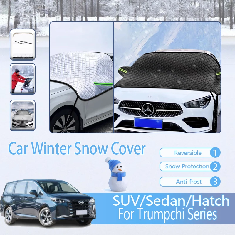 

Car Winter Snow Ice Shield Fit For Trumpchi Series Black Snow Full Wrapped Windshields Cover Snow Double Sideds Auto Accessories