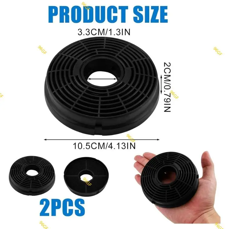 مجموعة 96GF من 2 مستخرج مرشح غطاء محرك السيارة مرشح المطبخ مرشح مرشح مرشح مستخرج مناسبة لأنظمة تهوية المطبخ