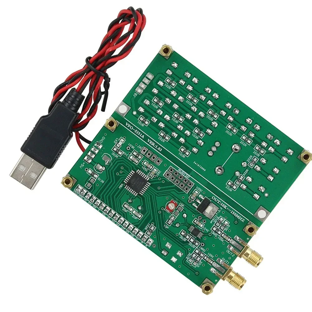 Si5351 2VFO 150 Signal Generator With 60mA Supply Current 2 CH Signal Source VFO 5351A V1 03 Square Wave Signal Reception ๏ปฟ
