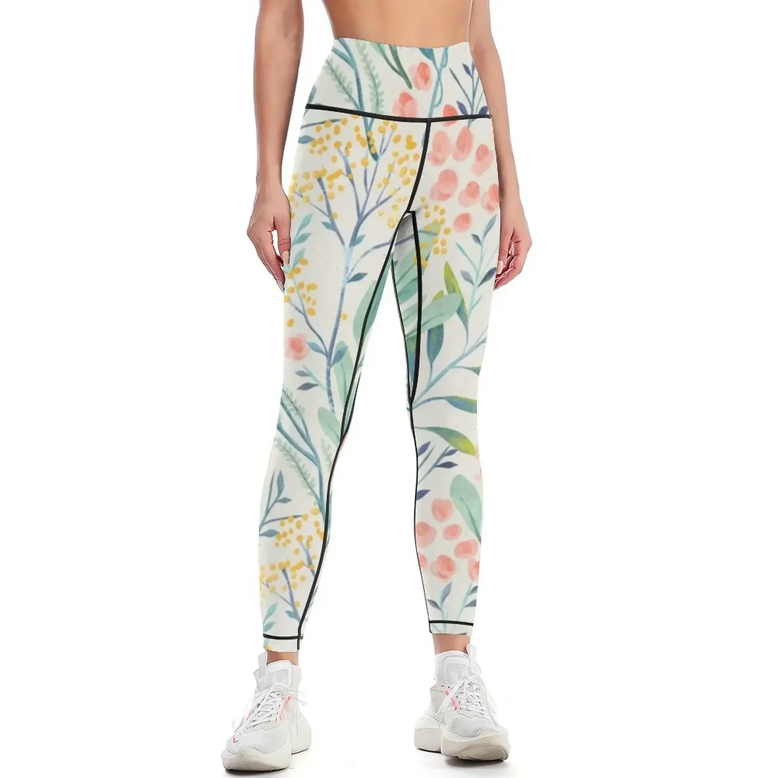 Botanical Garden Leggings Women's push up Leginsy push up Women's fitness sports for push up Womens Leggings