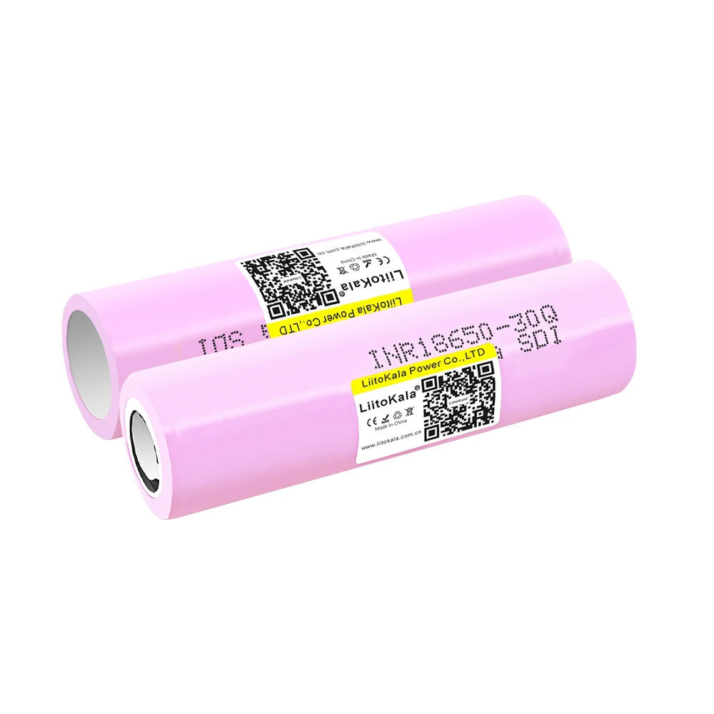 1-40PCS LiitoKala 30Q 3.7V18650 3000mAh Rechargeable Li-Ion Battery 30A Discharge For INR18650 Flashlight Car LED lights Lamps