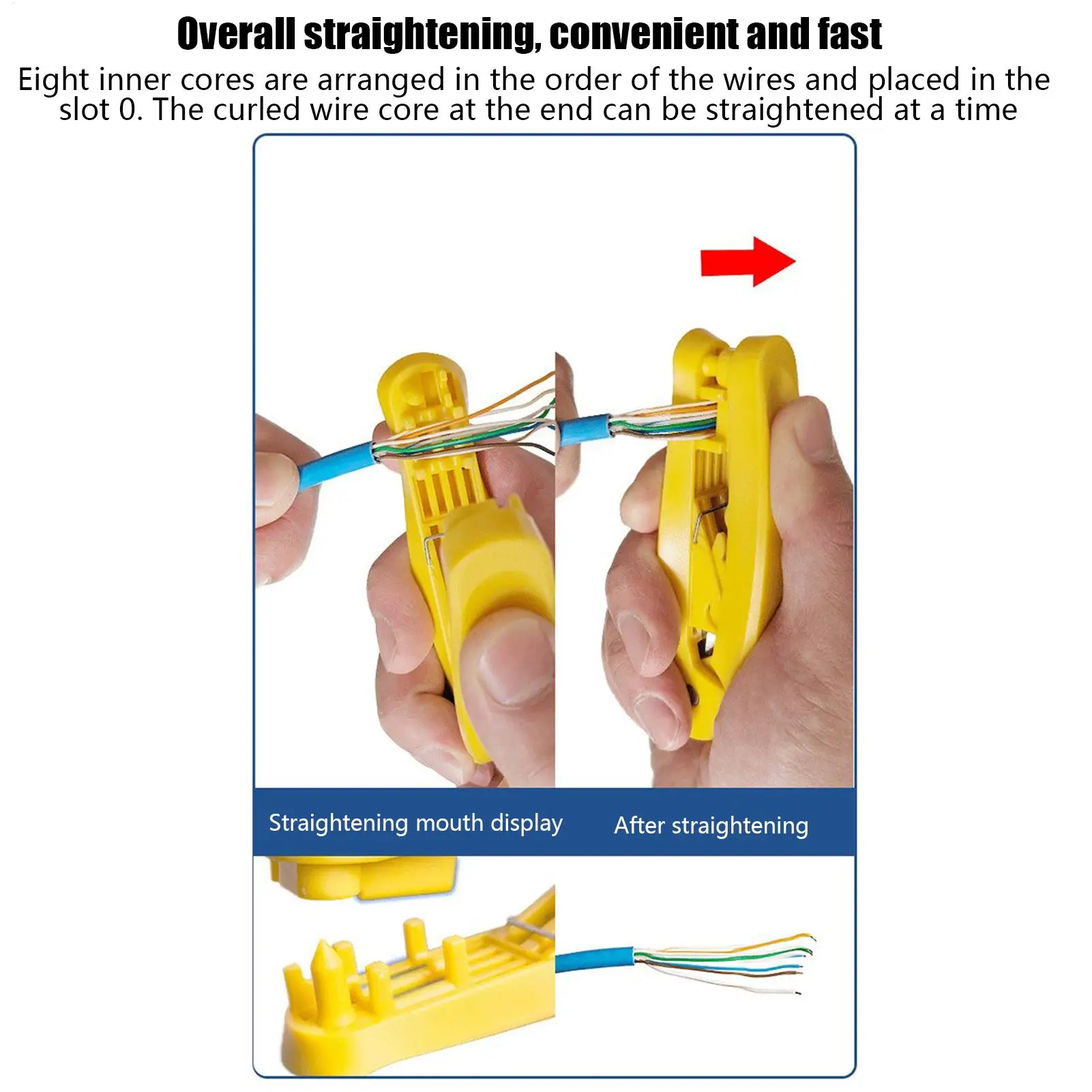 For  Computer Phone Telephone Cable Network Wire Crimper Cable Wire Stripper Tool Pliers Portable Anti-Slip Punch Down Cutter