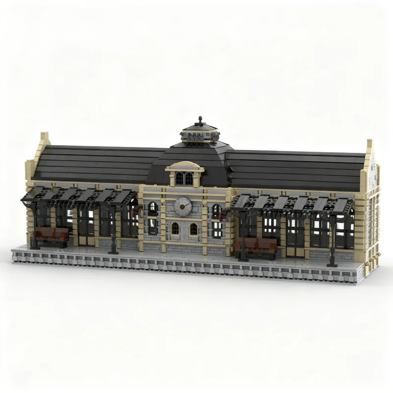 4018pcs MOC Central Station Train Model Building Blocks Creative DIY Gift Display Decor Assemble Premium Adult Kids Desk Home