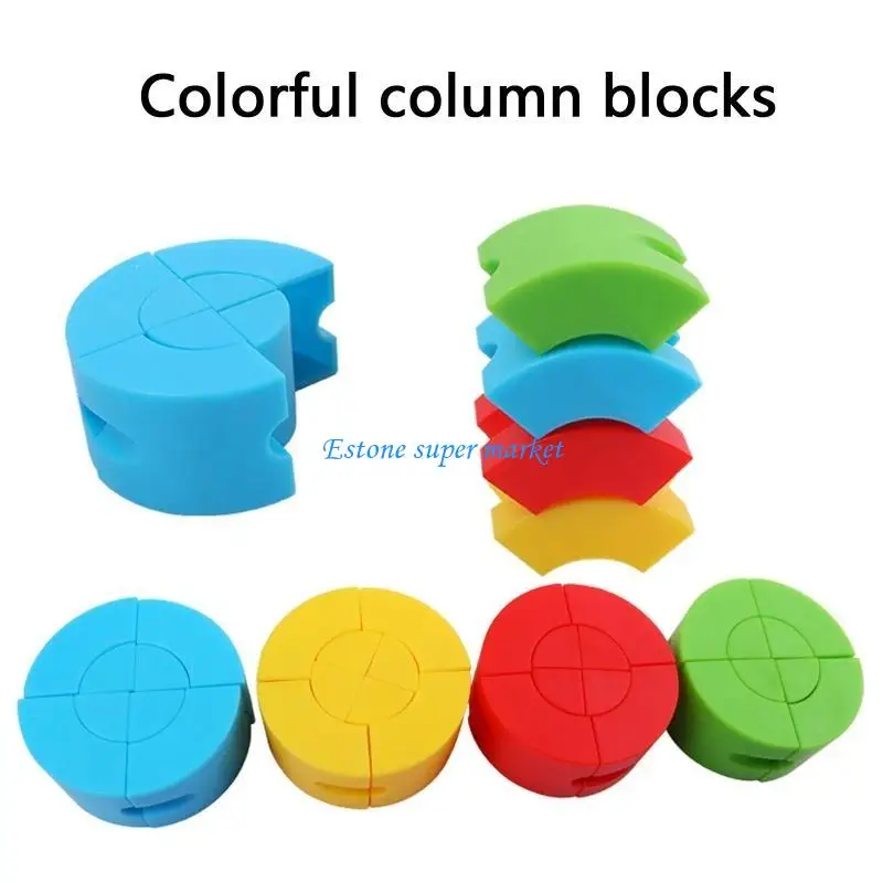 090B 72 ชิ้นลวดลายไม้ชุดชุดรูปทรงเรขาคณิตของเล่นปริศนาโรงเรียนอนุบาล