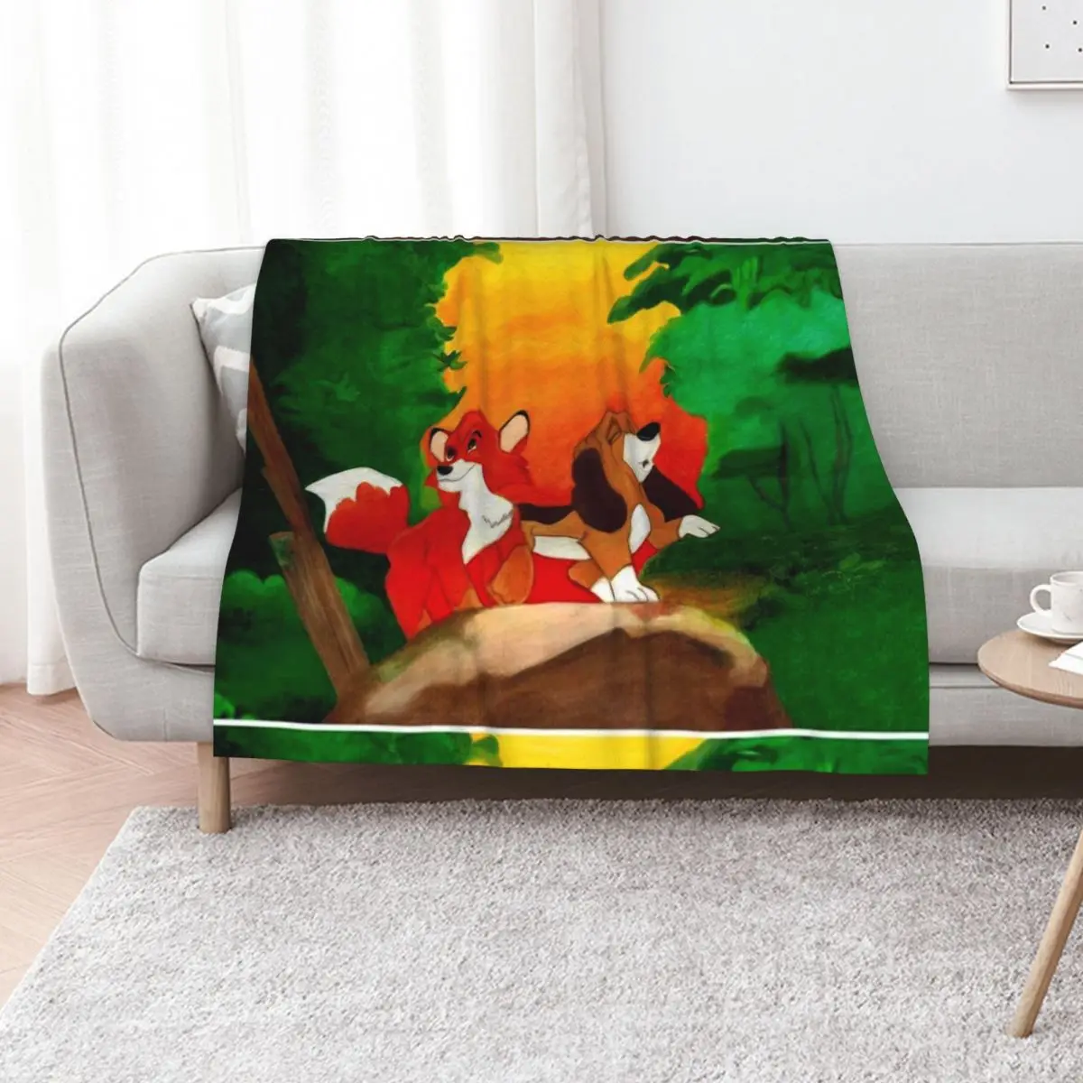 A Fox and Hound Throw Blanket For Decorative Sofa manga Camping Soft Beds Tourist for sofa Blankets