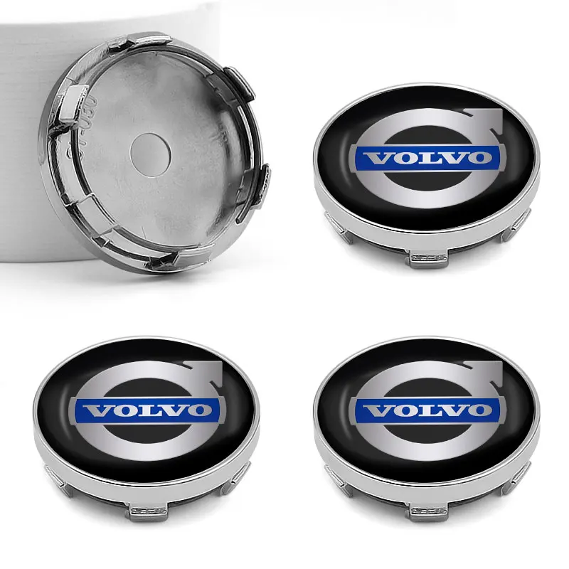 4PCS 56/60mm Wheel Center Cap Logo Hub Cover Badge Emblem For Volvo R Design T6 AWD C30 C40 C50 C70 S40 S60 S70 S80 S90 V40