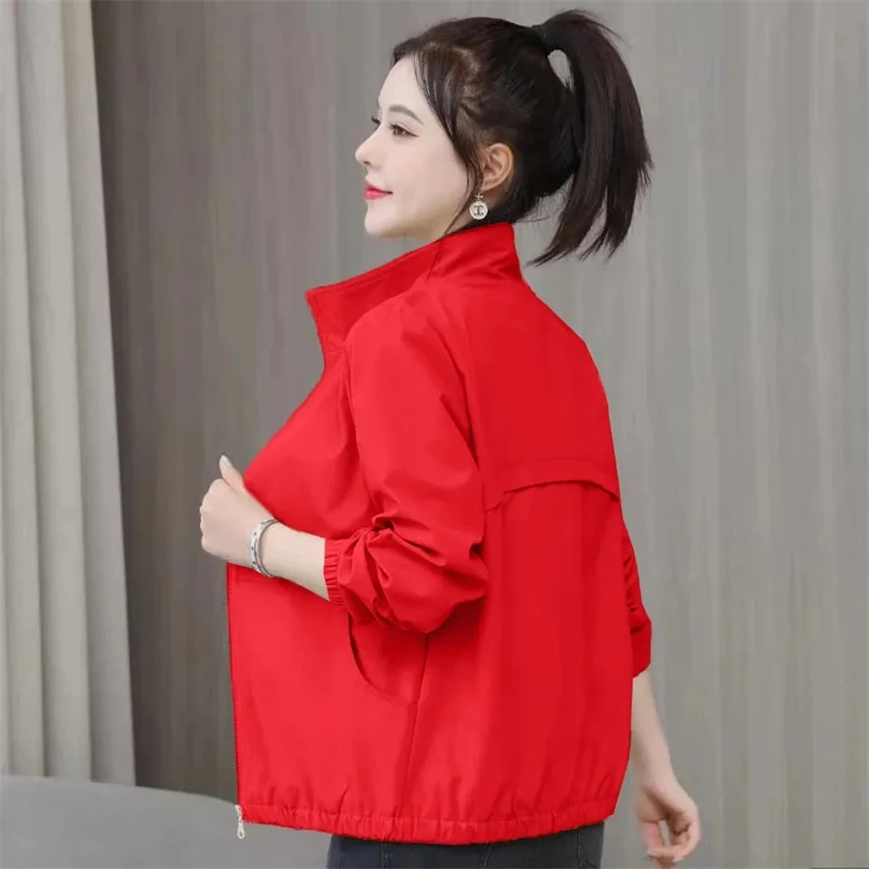 Women's Short Jacket 2024 Spring and Autumn New Korean Loose Jacket Windbreaker Female Fashion Short Baseball Coat Outerwear