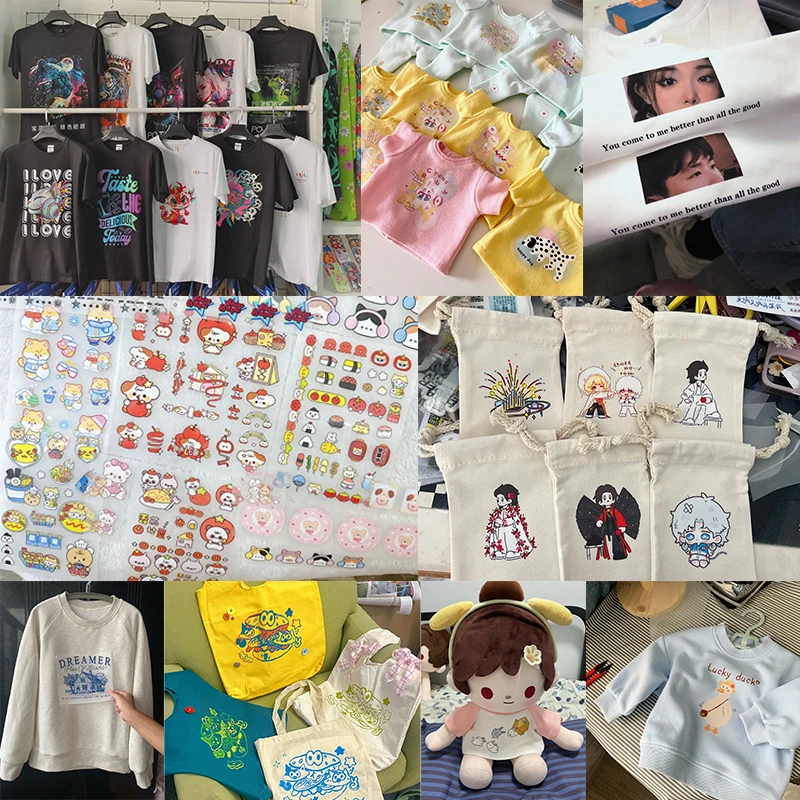 Bulk Customization Logo Iron On Transfer Decals Clothing Thermoadhesive Patches on Clothes Applique Thermal transfer stickers