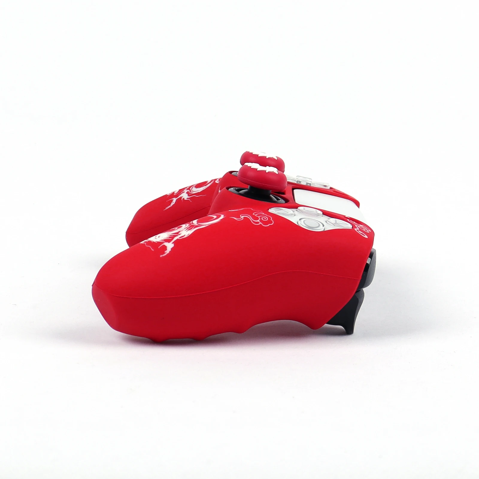 غطاء حماية من السيليكون لجهاز تحكم بلاي ستيشن 5 ملحقات ألعاب لوحة الألعاب لجهاز التحكم PS5 مع أغطية عصا التحكم