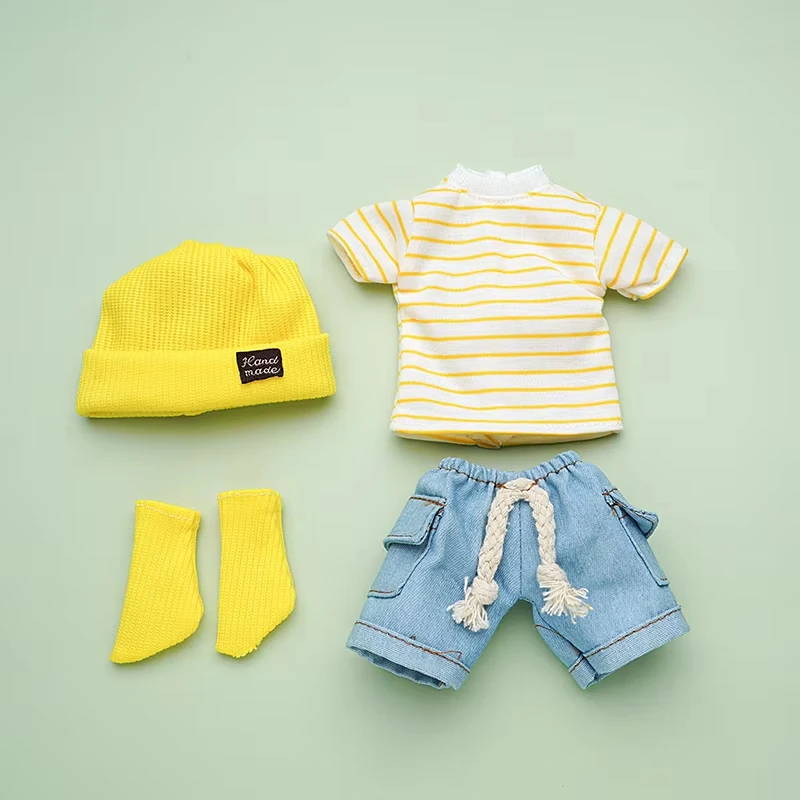 Ropa para muñecas DIY, accesorios para muñecas de moda, camiseta, pantalones cortos adecuados para muñecas gordas de 30cm (referta al tabla de tallas)