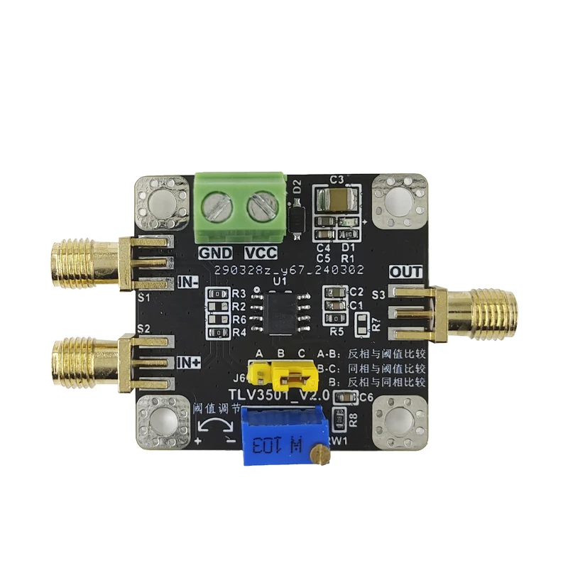 TLV3501 Module In-phase or In-phase 4.5ns High-speed Voltage Comparator Threshold Adjustable Rail to Rail Output