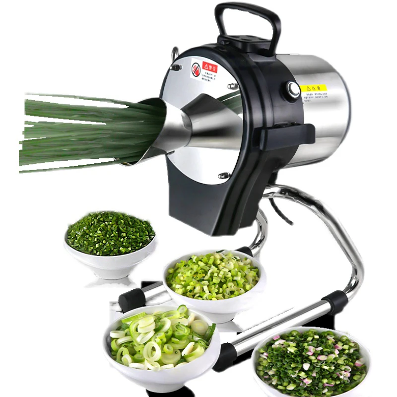 220V Small Green Onion Cutting Machine Multi-function Vegetable Cutter Ginger Shredder Food Processor