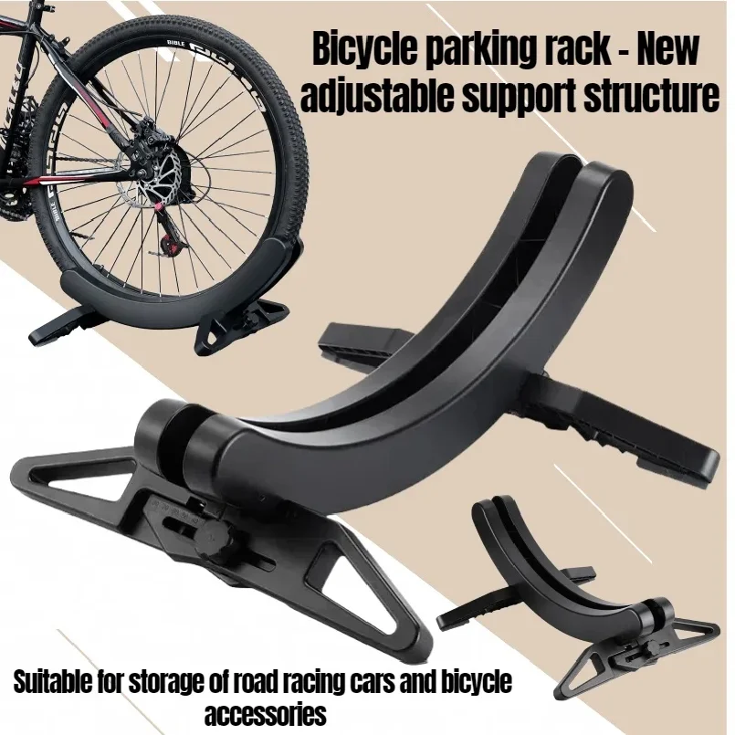 Adjustable Bike Parking Rack Floor Bike Rack MTB Road Bike Display Rack Bike Support Rack for Home Garage and Parking Space