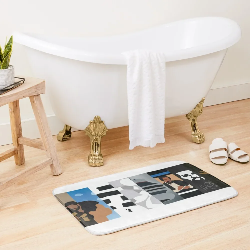 

drake minimal album covers Bath Mat Living Room Rug Bathroom Interior Carpet In The Living Room Bathroom Use Mat