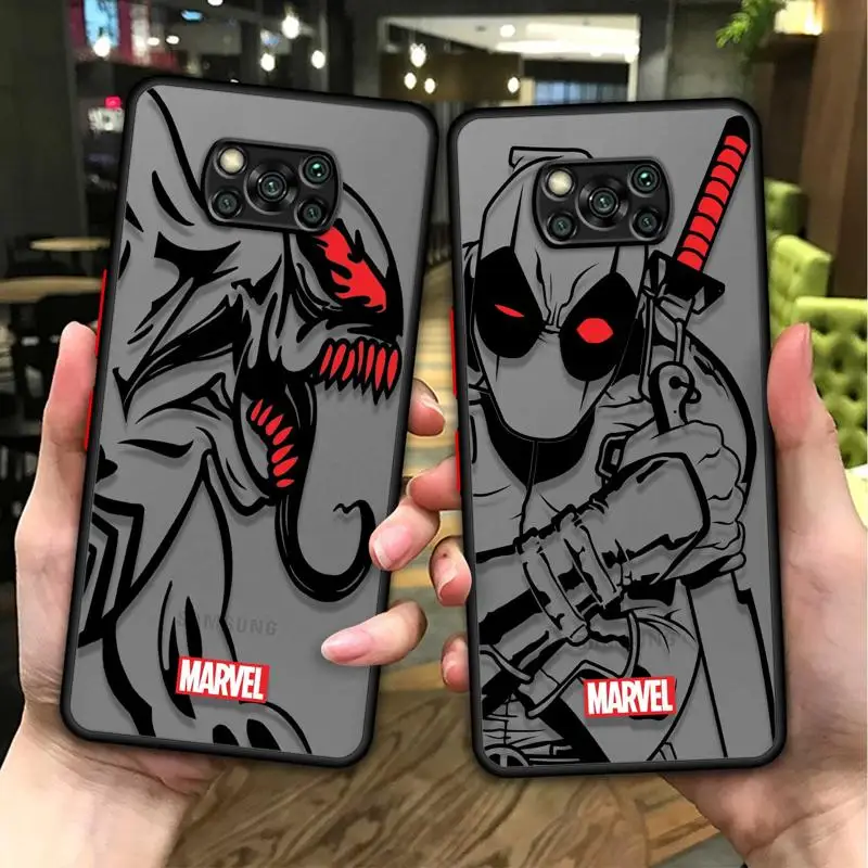 Venom Man Deadpool Hulk Casing For Xiaomi Mi Poco F4 F3 X3 X4 M4 M5 NFC Pro C40 5G M5s 4G GT Cases