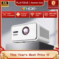 Flixtone D9W Mini 2500 ANSI 4K Portable Projectors Full HD 1080P Beam Projector for Movies Home Theater WiFi Android Game Beamer