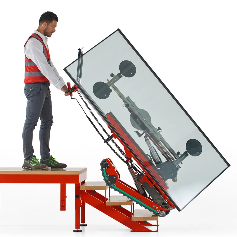 Custom.ZONZINI ربان رفع GL متسلق الدرج إيطاليا SKL-200-VET 200 كجم قدرة النقل تثبيت الألواح الزجاجية