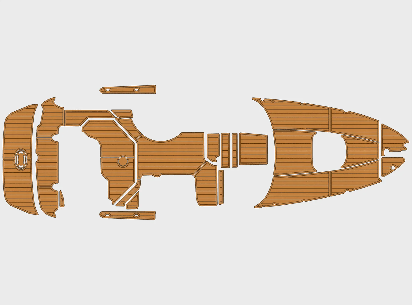 

2005-2008 Sea Ray 260 Sundancer 1/4" 6mm EVA foam Non-Slip PVC Teak Decking marine Mat seadek aqua carpet Marine Floor