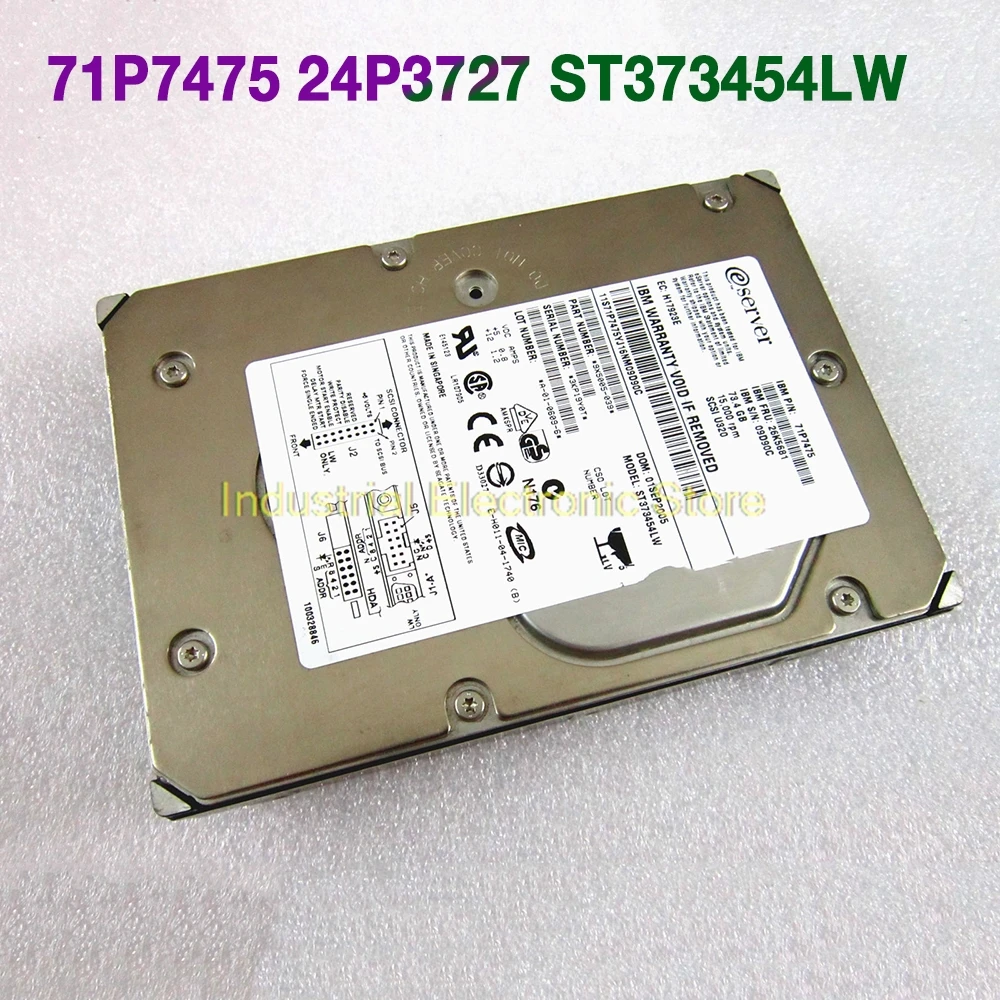 For IBM Server Hard Disk 73.4GB 71P7475 24P3727 ST373454LW SCSI 68PIN 15K 73G