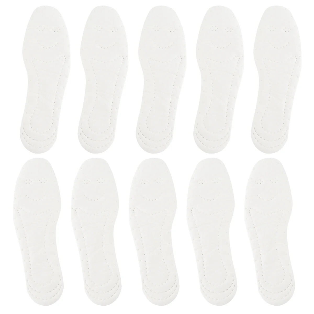 

5 Pairs Insole Feet Cooling Insoles Sweaty Cotton for Women Breathable Shoes and