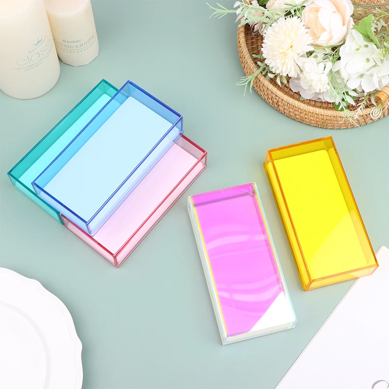 Storage Box Single Layer Acrylic Volume Lash Extension Display Eyelash Extension Glue Pallet Holder Storage Box for Individual