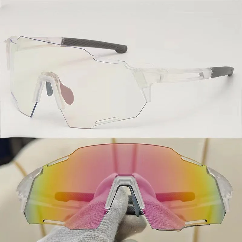 Photochrome Radfahren Sonnenbrillen Outdoor Sport Brille Rennrad UV400 Fahrrad Männer Frauen Winddicht Sonnenbrille – Detail 2